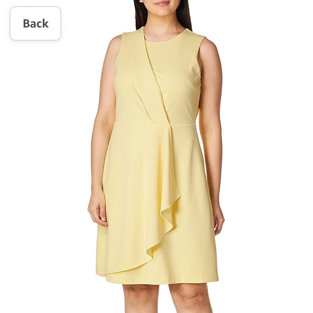 NWT CalvinKlein Cascading Ruffle dress